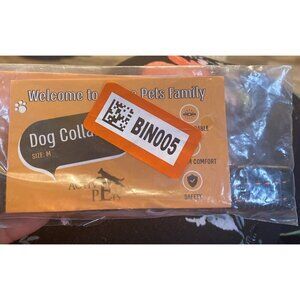 Active Pets Dog Collar Size Medium Orange Highlights 5/8 Wide New